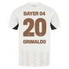 Virallinen Fanipaita + Shortsit Bayer 04 Leverkusen Alejandro Grimaldo 20 Vieraspelipaita 2024-25 - Lasten